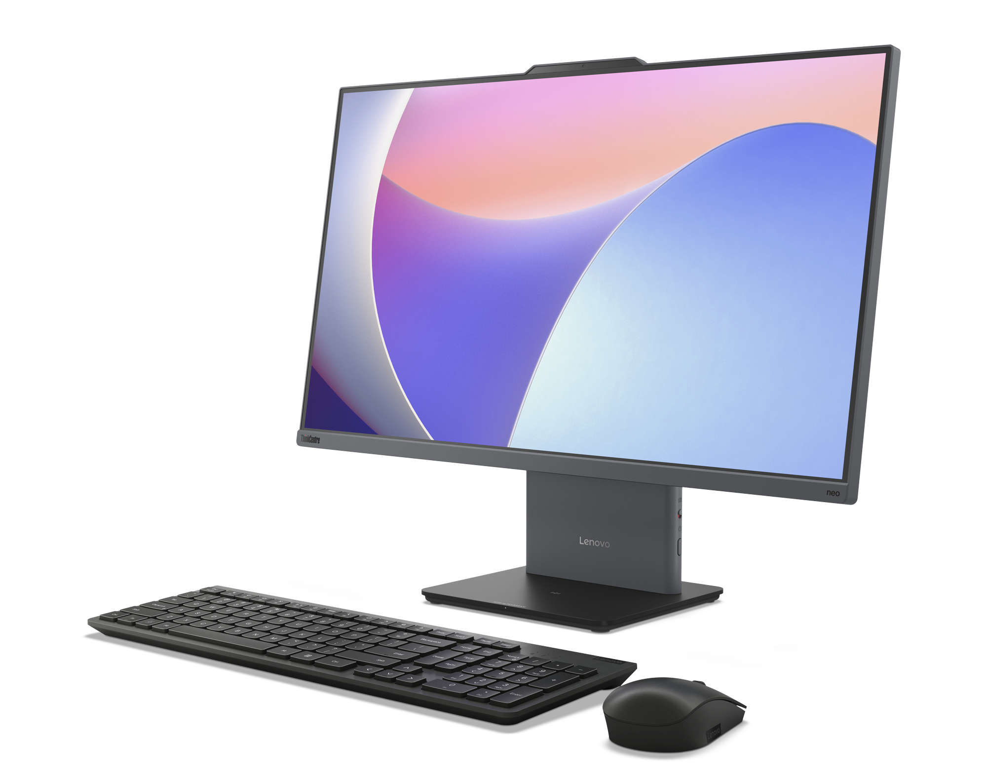 LENOVO AIO Thinkcenter Neo 50a-24 238'' multitouch Intel Core 5-210H 16Go 512GoSSD Freedos Noir 24M – Image 4