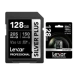 LEXAR CARTE SD MS633X 128GB High-Performance 633x microSDXC™ UHS-I with SD adapterup to 100M 12M