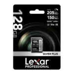 LEXAR CARTE SD SD Silver Plus 128GB Professional SILVER PLUS SDXC™ UHS-I cardsup to 205MB/s re 12M