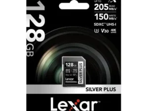 LEXAR CARTE SD SD Silver Plus 128GB Professional SILVER PLUS SDXC™ UHS-I cardsup to 205MB/s re 12M