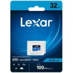 LEXAR CARTE SD MS633X 32GB High-Performance 633x microSDHC™ UHS-I without adapterup to 100MB 12 M