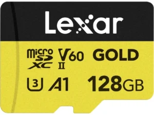 LEXAR CARTE SD MS GOLD 128GB GOLD microSDXC™ UHS-II cards up to 280MB/s read and 100MB/s write 12M