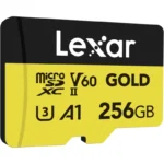 LEXAR CARTE SD MS GOLD 256GB GOLD microSDXC™ UHS-II cardsup to 280MB/s read and 180MB/s write 12M