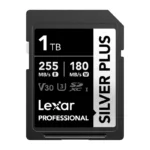 LEXAR CARTE SD SD Silver Plus 256GB Professional SILVER PLUS SDXC™ UHS-I cardsup to205MB/s read 12M