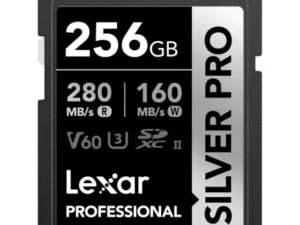 LEXAR CARTE SD SD Silver Pro 256GB Professional SILVER PRO SDXC™ UHS-II Cardup to 280MB/s read 12M