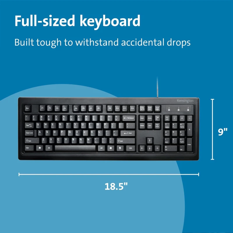 Kensington Clavier filaire Valu Keyboard USB - AZERTY France – Image 3