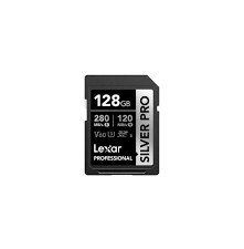 LEXAR CARTE SD SD Silver Pro 128GB Professional SILVER PRO SDXC™ UHS-II Cardup to 280MB/s read 12M