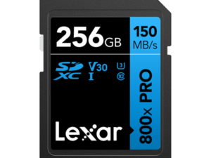 LEXAR CARTE SD SD800P 256GB Professional 800x PRO SDXC™ UHS-I cardsup to 150MB/s read 45MB/s 12M