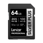 LEXAR CARTE SD SD Silver Pro 64GB Professional SILVER PRO SDXC™ UHS-II Cardup to 280MB/s read12M