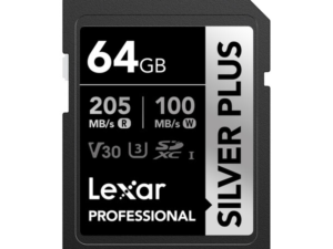 LEXAR CARTE SD MS Silver Plus 64GB Professional SILVER PLUS microSDXC™ UHS-I cardsup to 205MB 12M