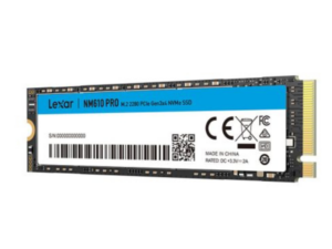 LEXAR SSD NM610 PRO 500GB Lexar NM610 PRO M.2 2280 PCle Gen 3X4 NVMe up to 3300MB/s Read & 1700M 12M